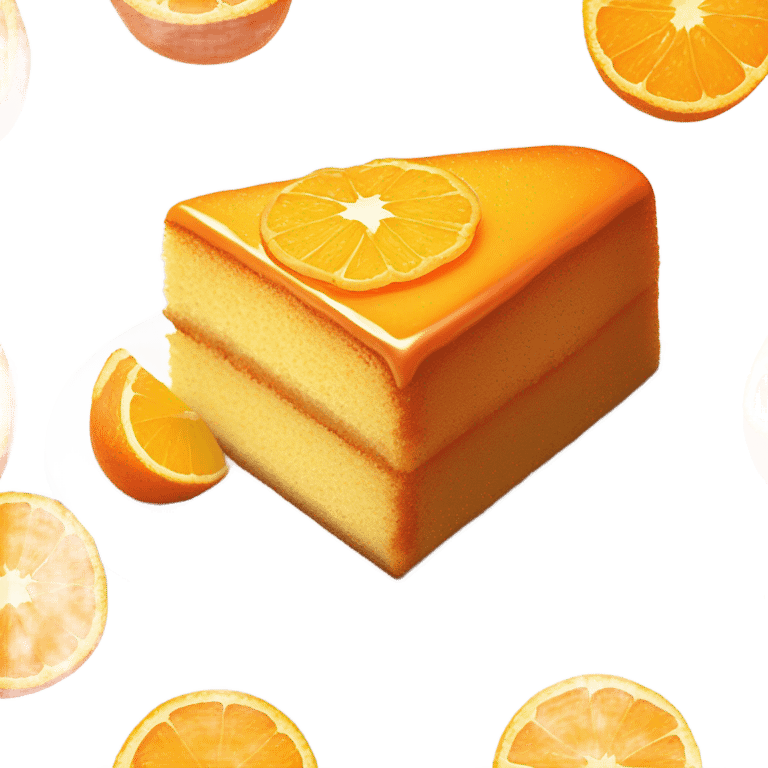 Orange cake emoji