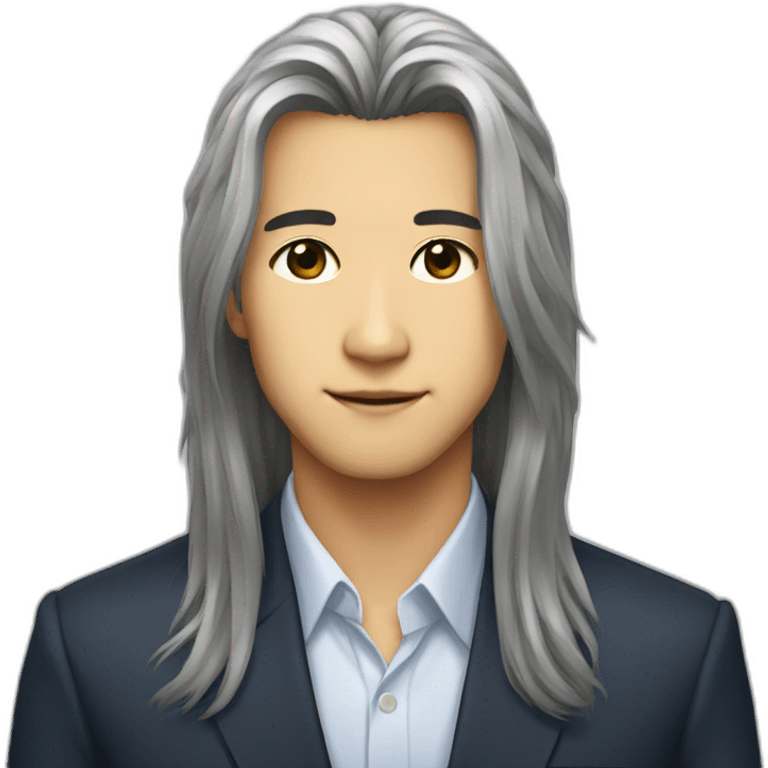 young-president-japanese-longhair emoji