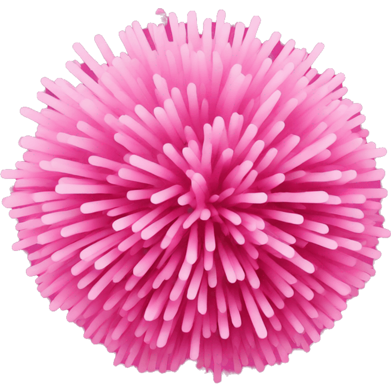 pink pompon emoji