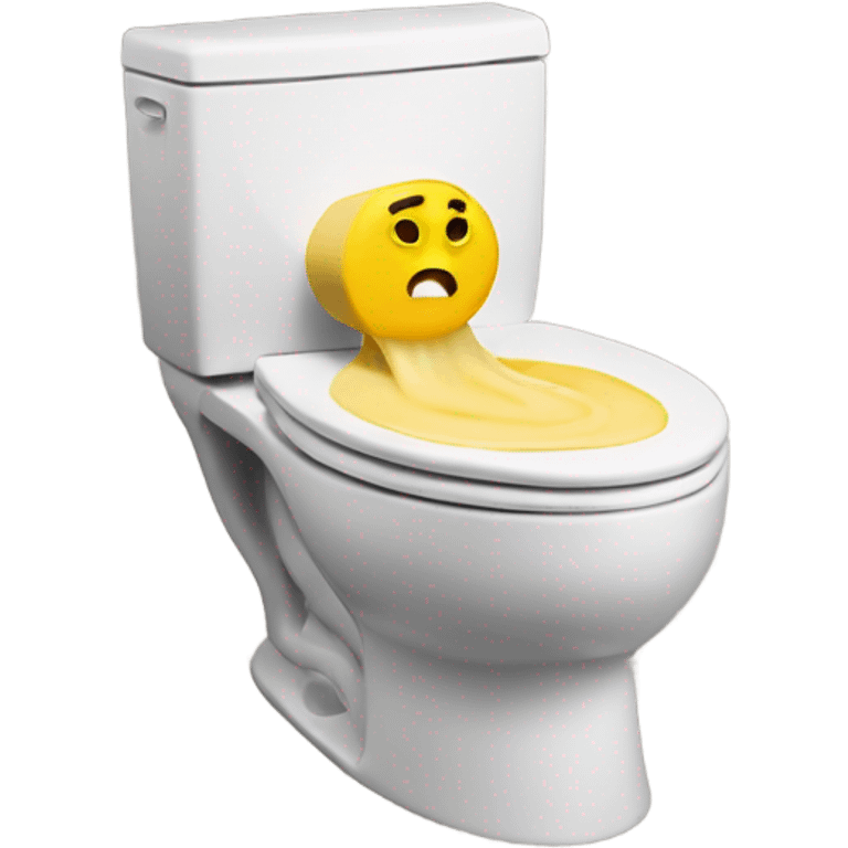 Skibidi toilet eating a stick of butter  emoji