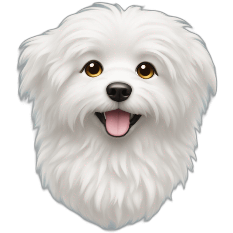 white fluffy dog emoji