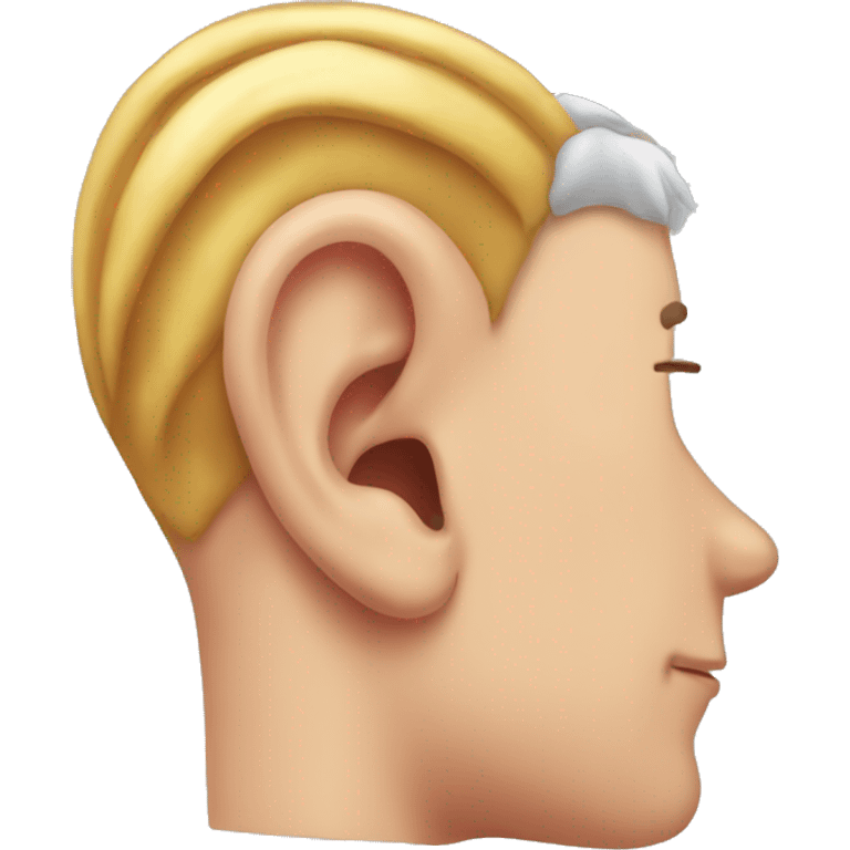 a high quality human ear emoji