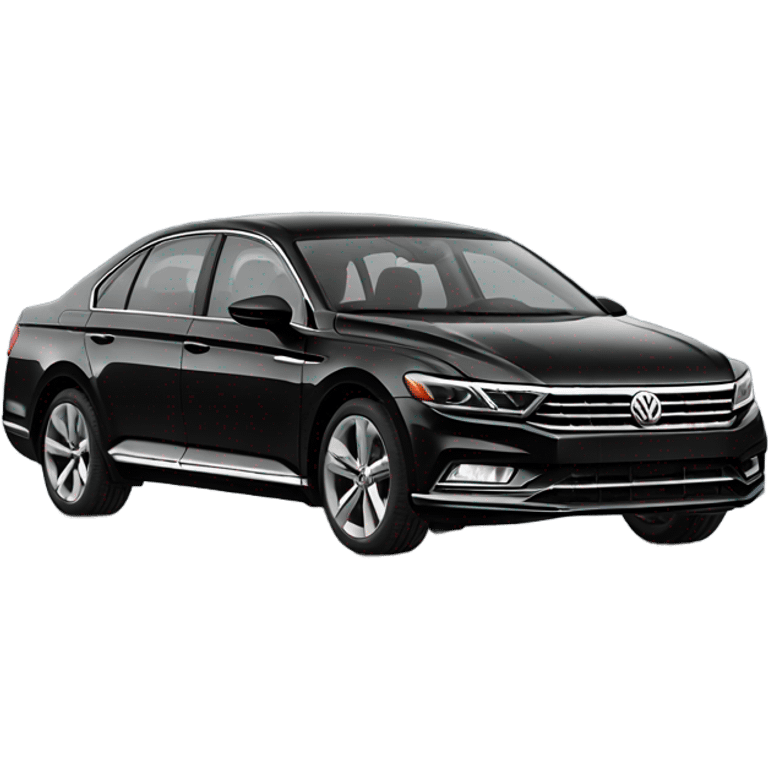 Black volkswagen 2018 Passat car emoji