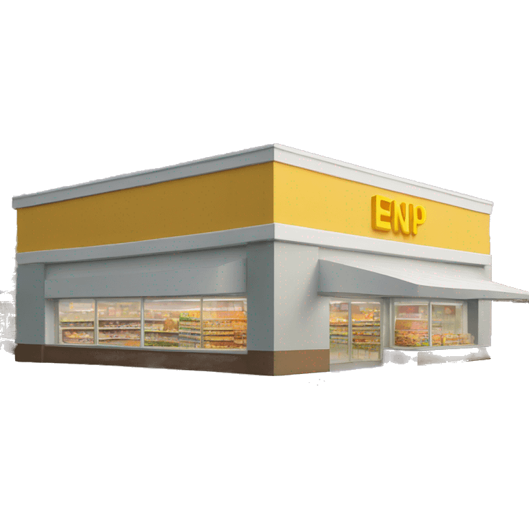 supermarket exterior structure emoji