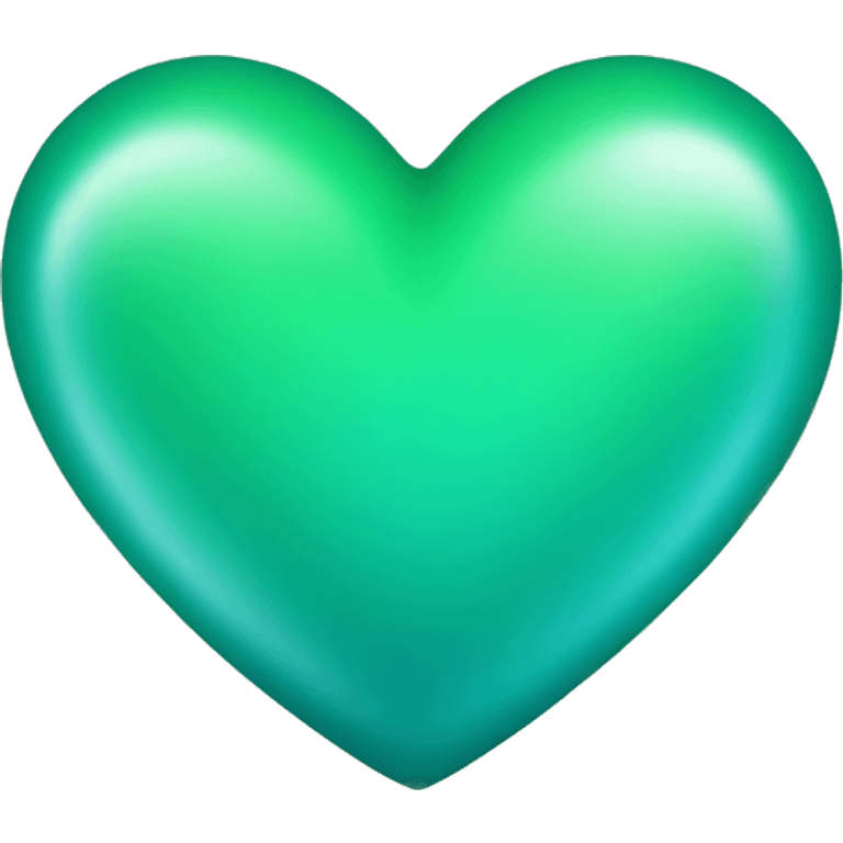 Green and teal heart emoji