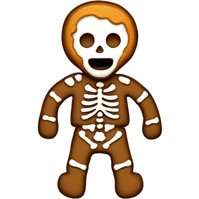 Ginger bread skeleton emoji