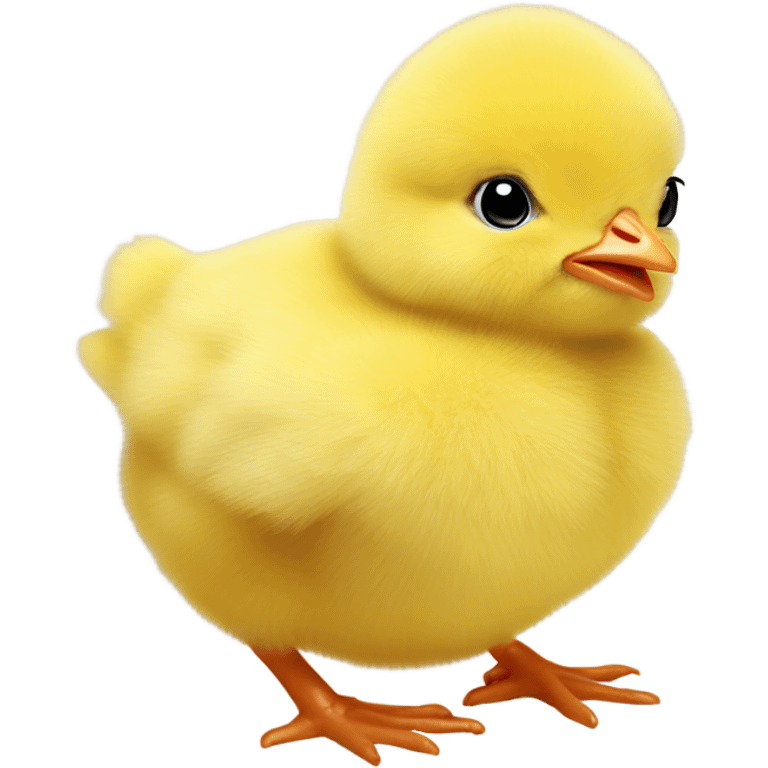 Photo Realistic Cute Easter baby chick emoji