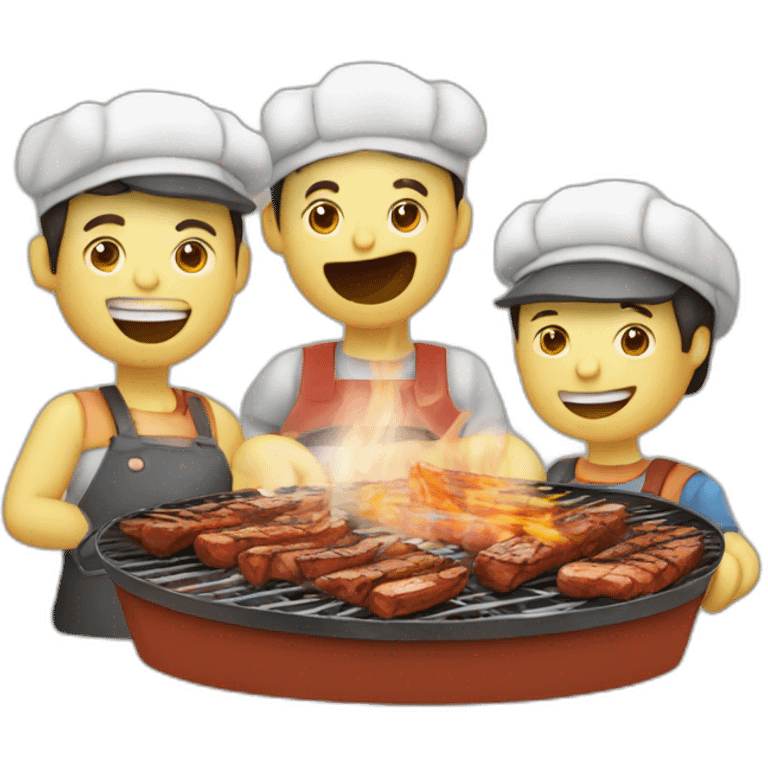 barbecue avec la mif emoji