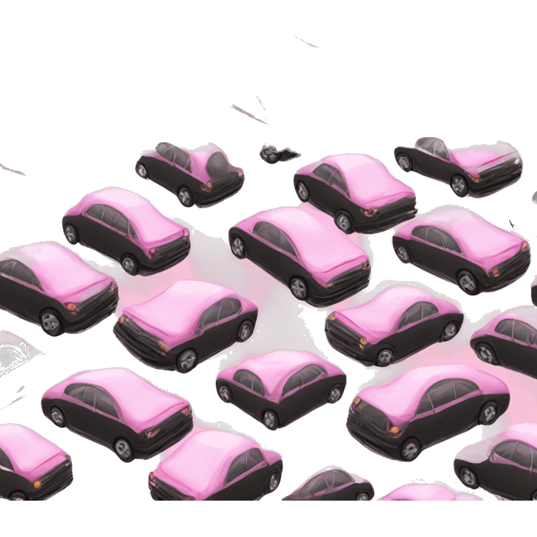 pink car  emoji