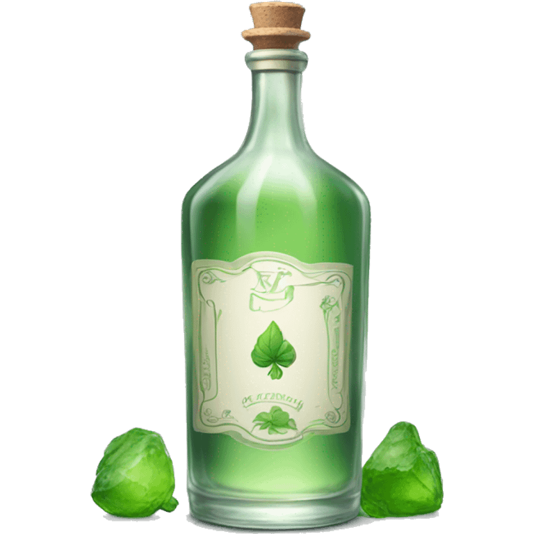 bottle of clear absinthe emoji