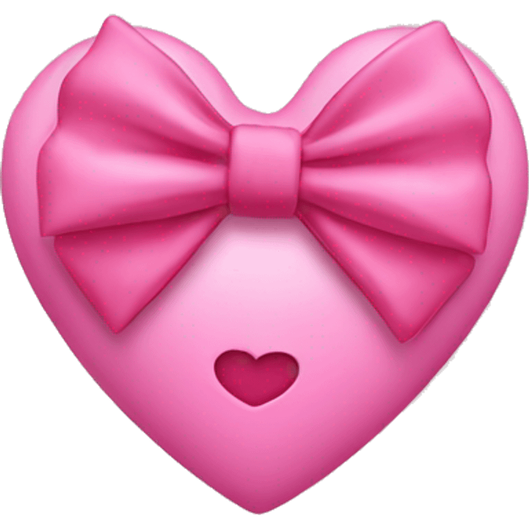 a heart with a little pink bow emoji