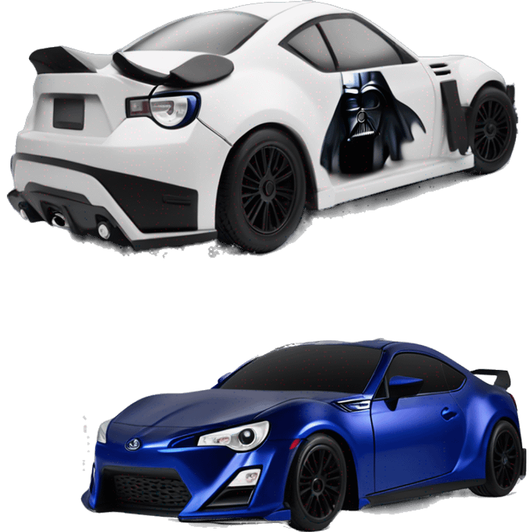    Darth Vader’s dark blue Scion FR-S scary Halloween monster rc car emoji