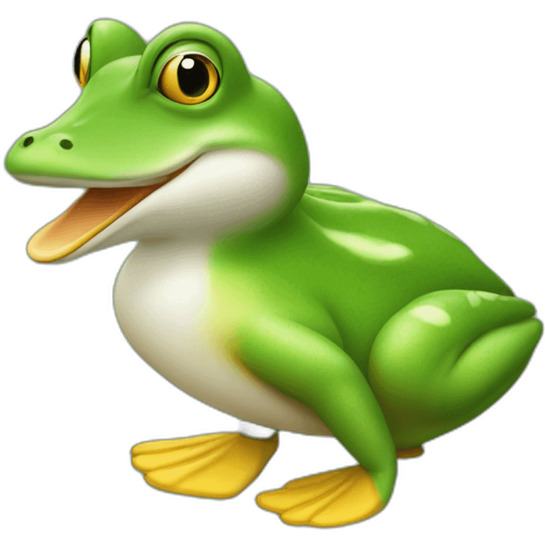 Grenouille et canard emoji