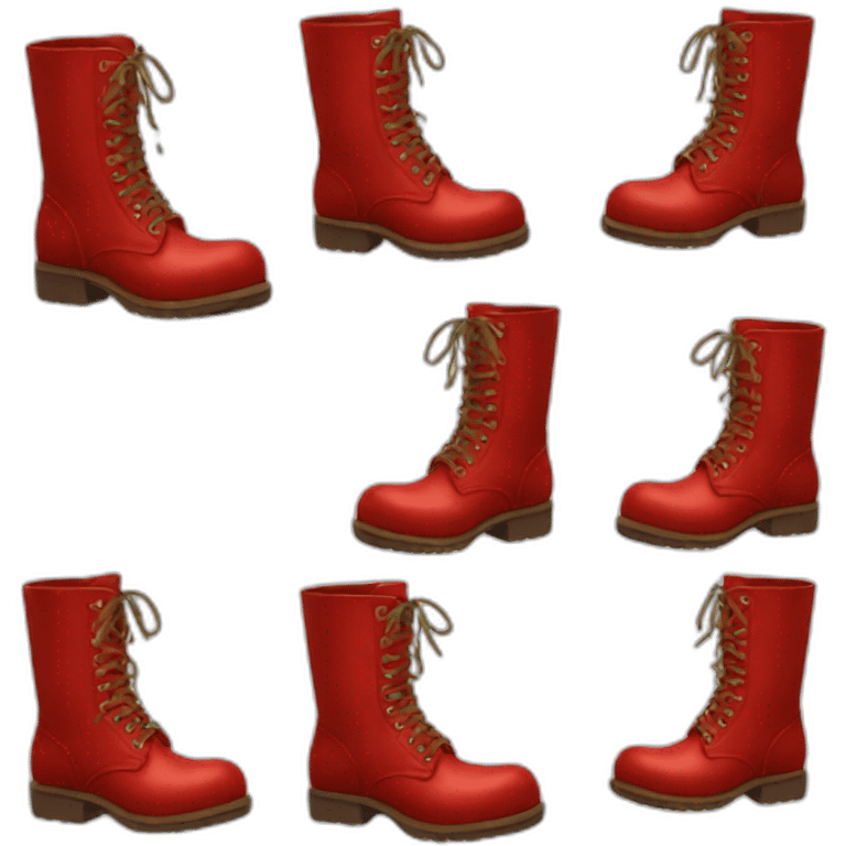 Big red boots emoji