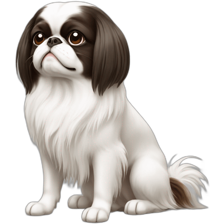 Japanese Chin dog cute emoji