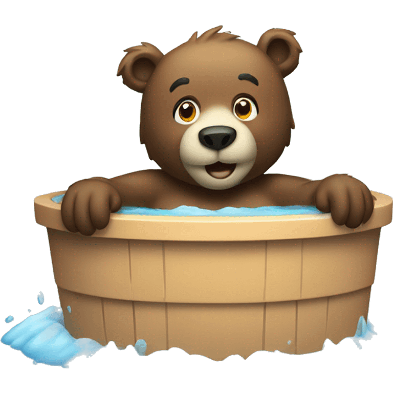 Bear in jacuzzi  emoji