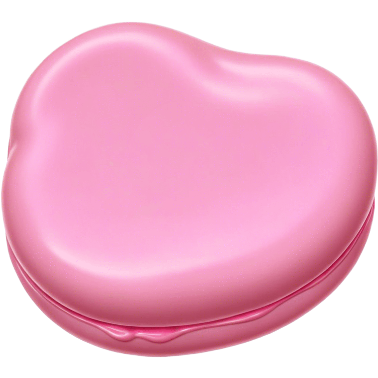 Cinematic Realistic Opaque Pink Slime, smooth and buttery with a pastel pink hue, ultra-glossy with a soft sheen, subtle folds and ridges forming as it moves, reflecting gentle highlights, glowing with a delicate, creamy texture, evoking a sense of playful satisfaction. emoji