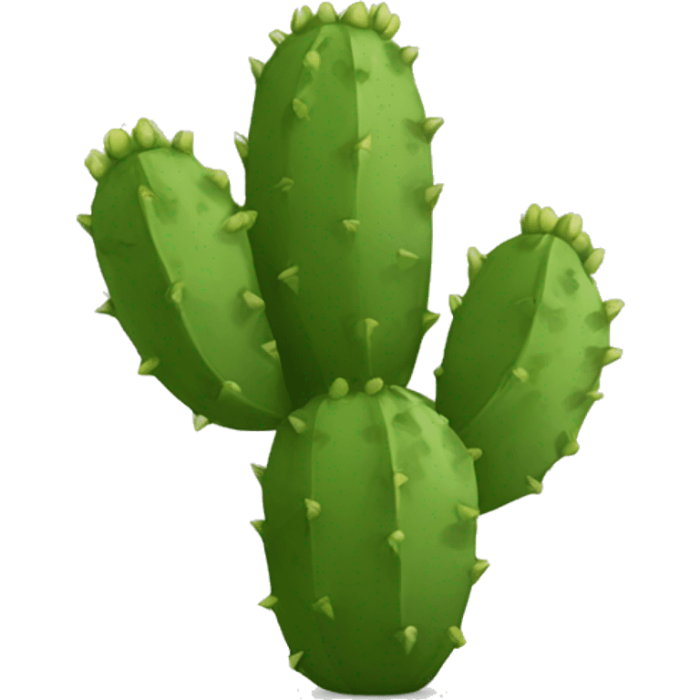 round Nopal without pot emoji