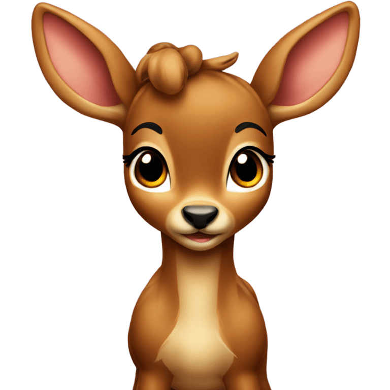 The bambi with bow emoji