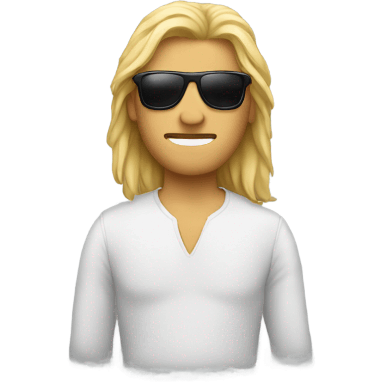 guy with mullet and sunglasses emoji