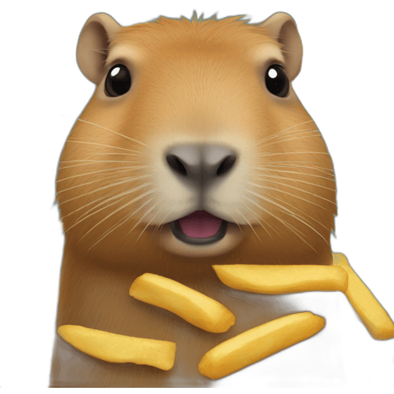 capybara-eat-Frenchfries emoji