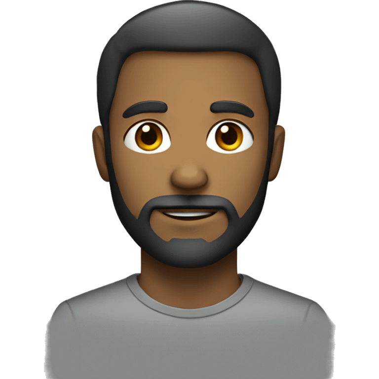 male portrait with beard emoji