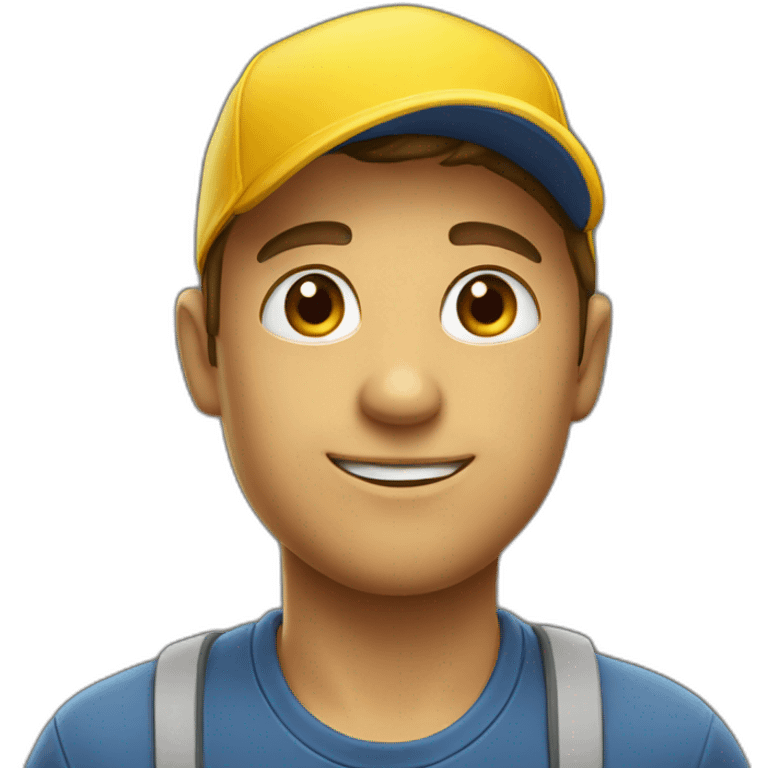 buddy with a yellow cap emoji