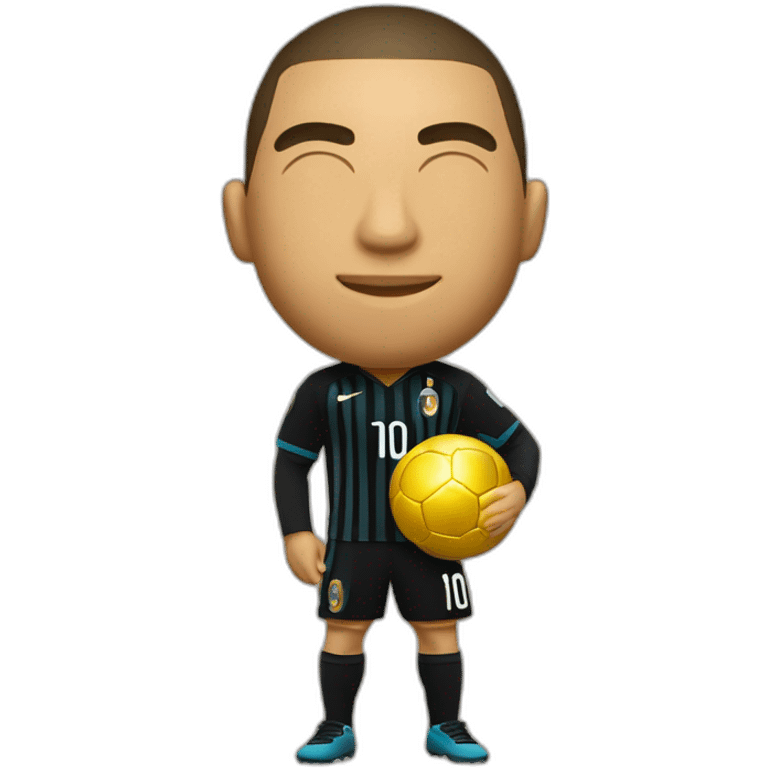 Ronaldo with 8 ballon d'or emoji