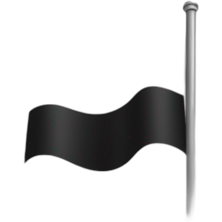 black white finish flag line emoji