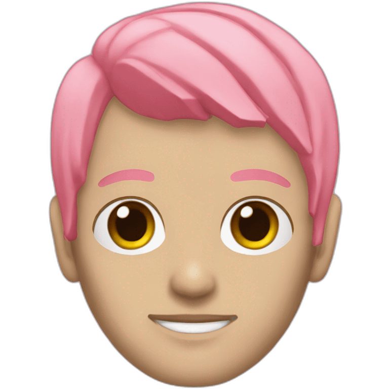 Lilpeep with pink hair emoji