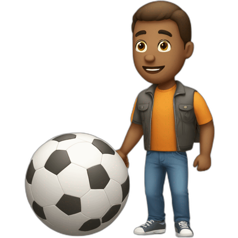 dad with ball emoji