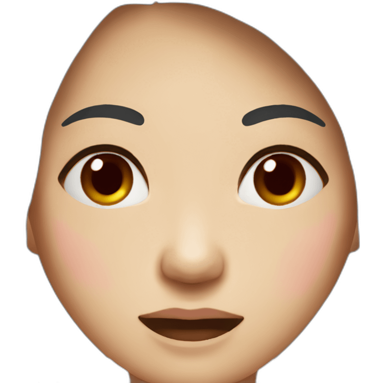 asian woman nosebleeding emoji