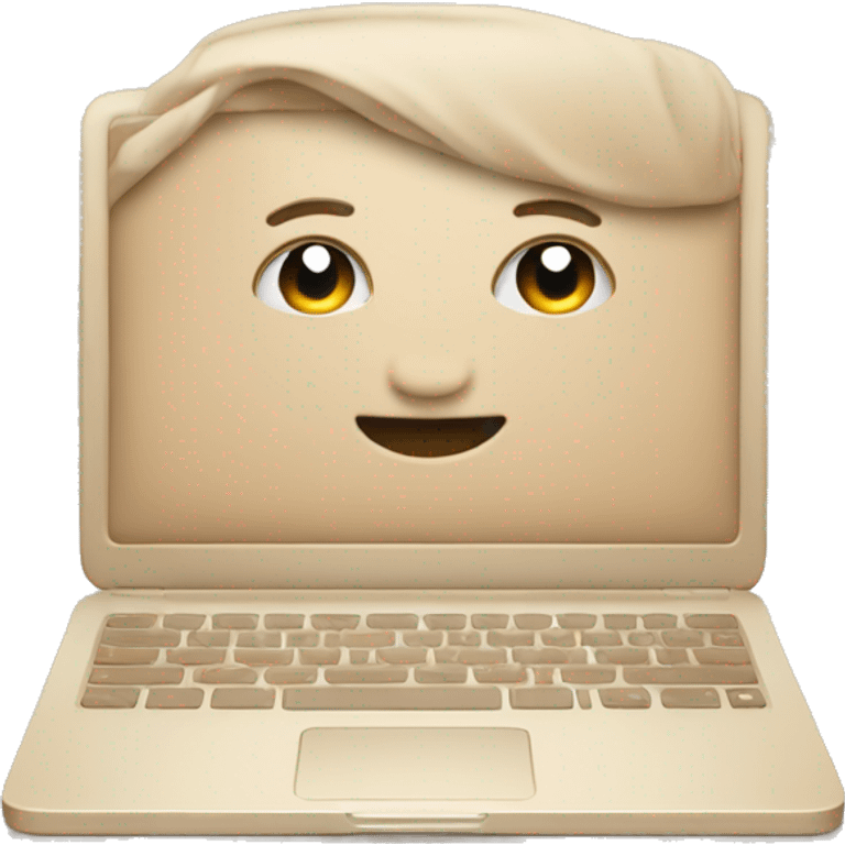 beige mackbook emoji