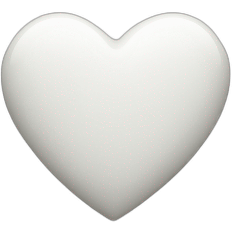 A white heart  emoji