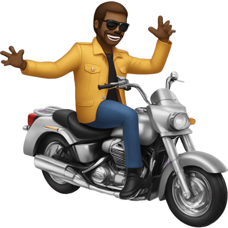 disco man riding a hore emoji