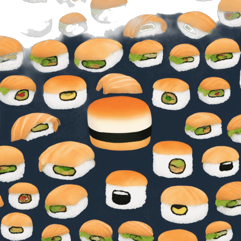 Sushi burger  emoji