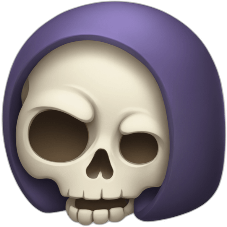 A SLEEPY SKULL emoji