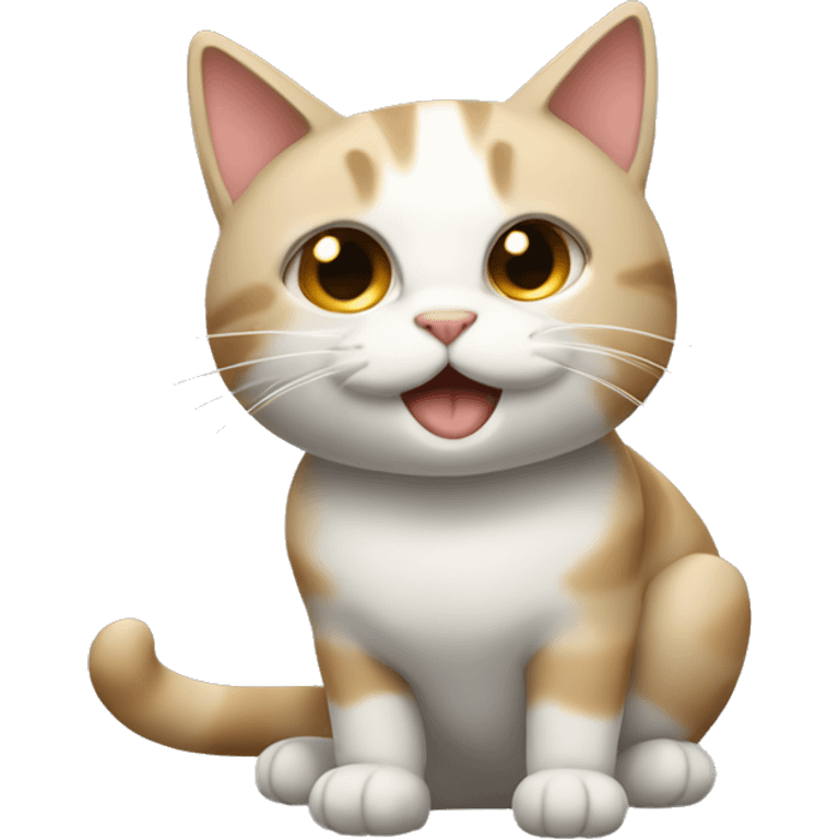 Gato con moño  emoji