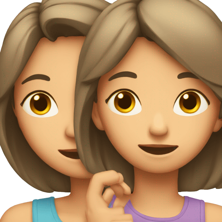 A mother hearing her daughter  emoji