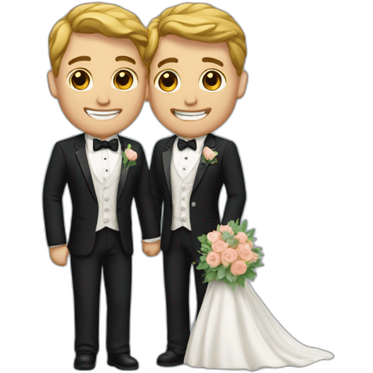 gay men getting married emoji