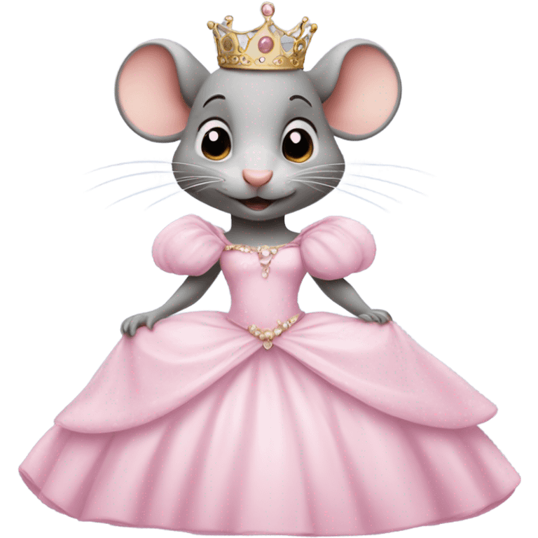 rat princess pink emoji