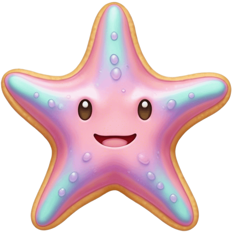 pastel melted starfish emoji