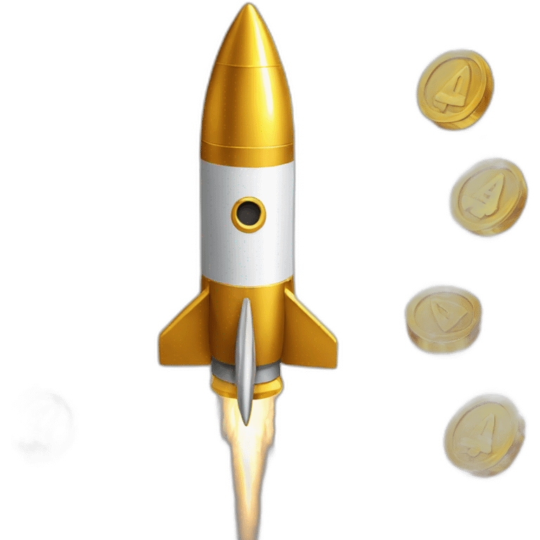 rocket gold crypto emoji