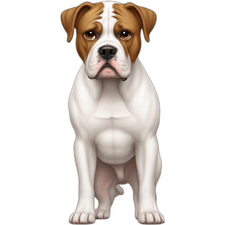 Full body American bulldog emoji