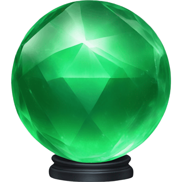 green crystal ball emoji