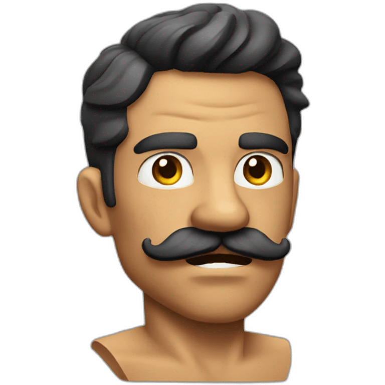 Muscle mustache expressive Cuban man emoji