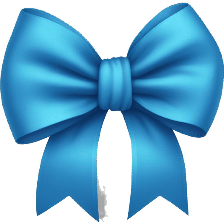 blue bow emoji