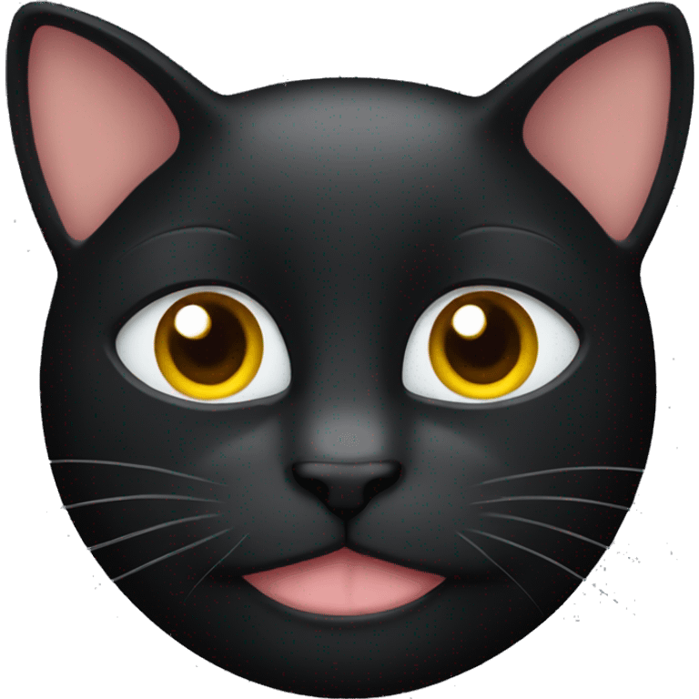 Black cat face  emoji