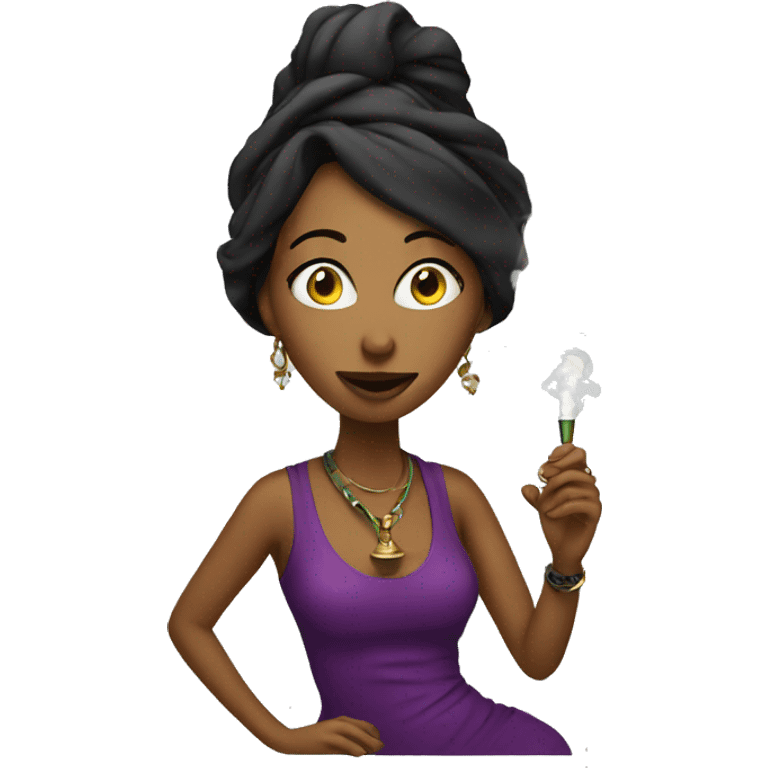 Women with hookah emoji