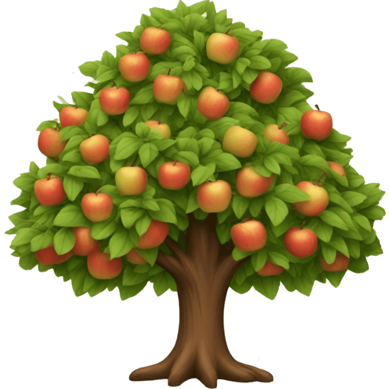 Apple tree in the fall emoji